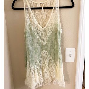 Free people flowy lace top